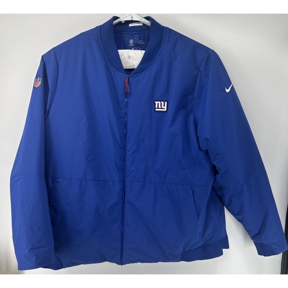 Nike Other - NY‎ Giants Nike Shield Bomber Jacket Blue (Bill McGovern Owned) Blue 3XL